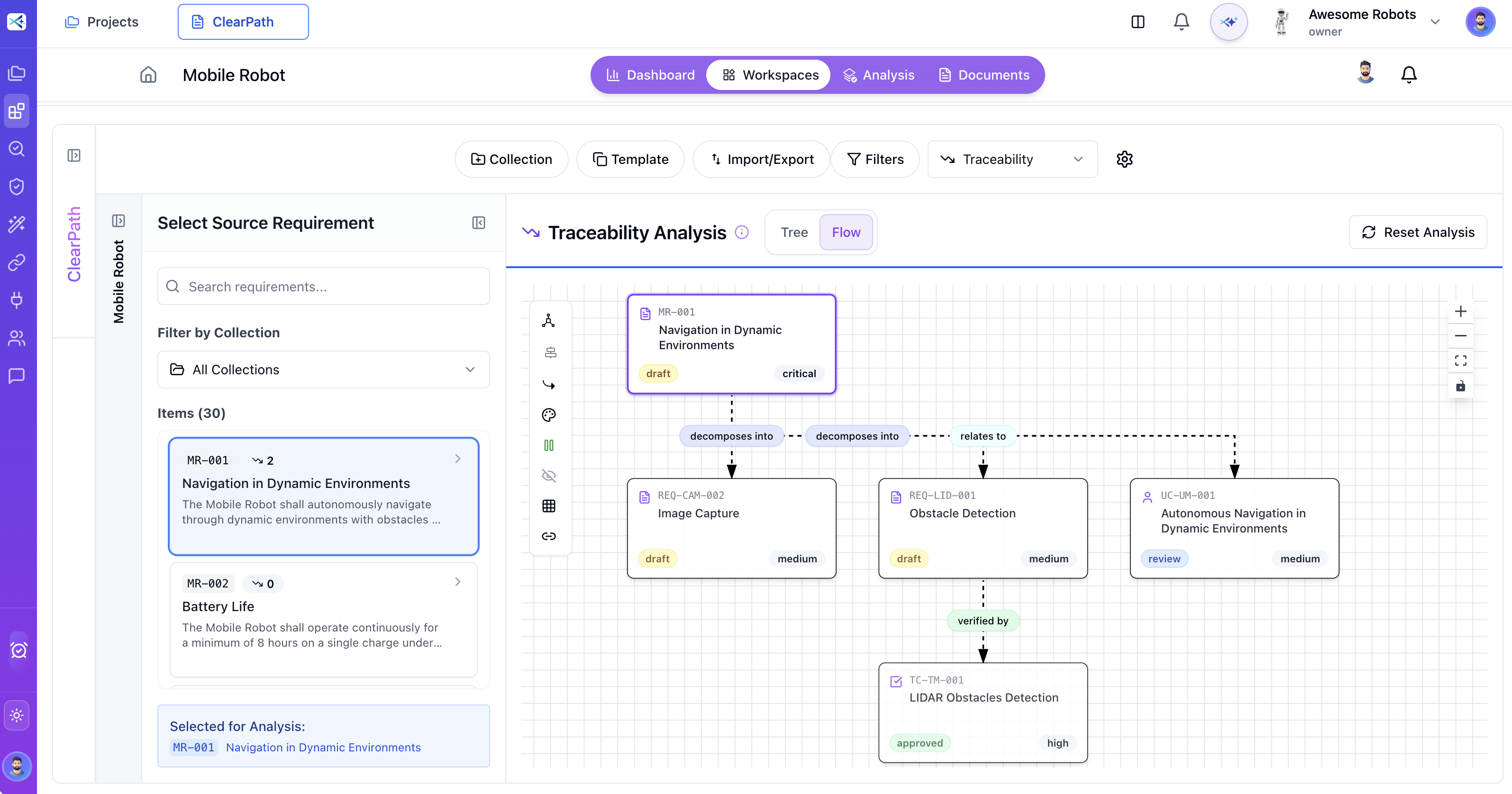 ClearPath - Traceability Flow Diagram