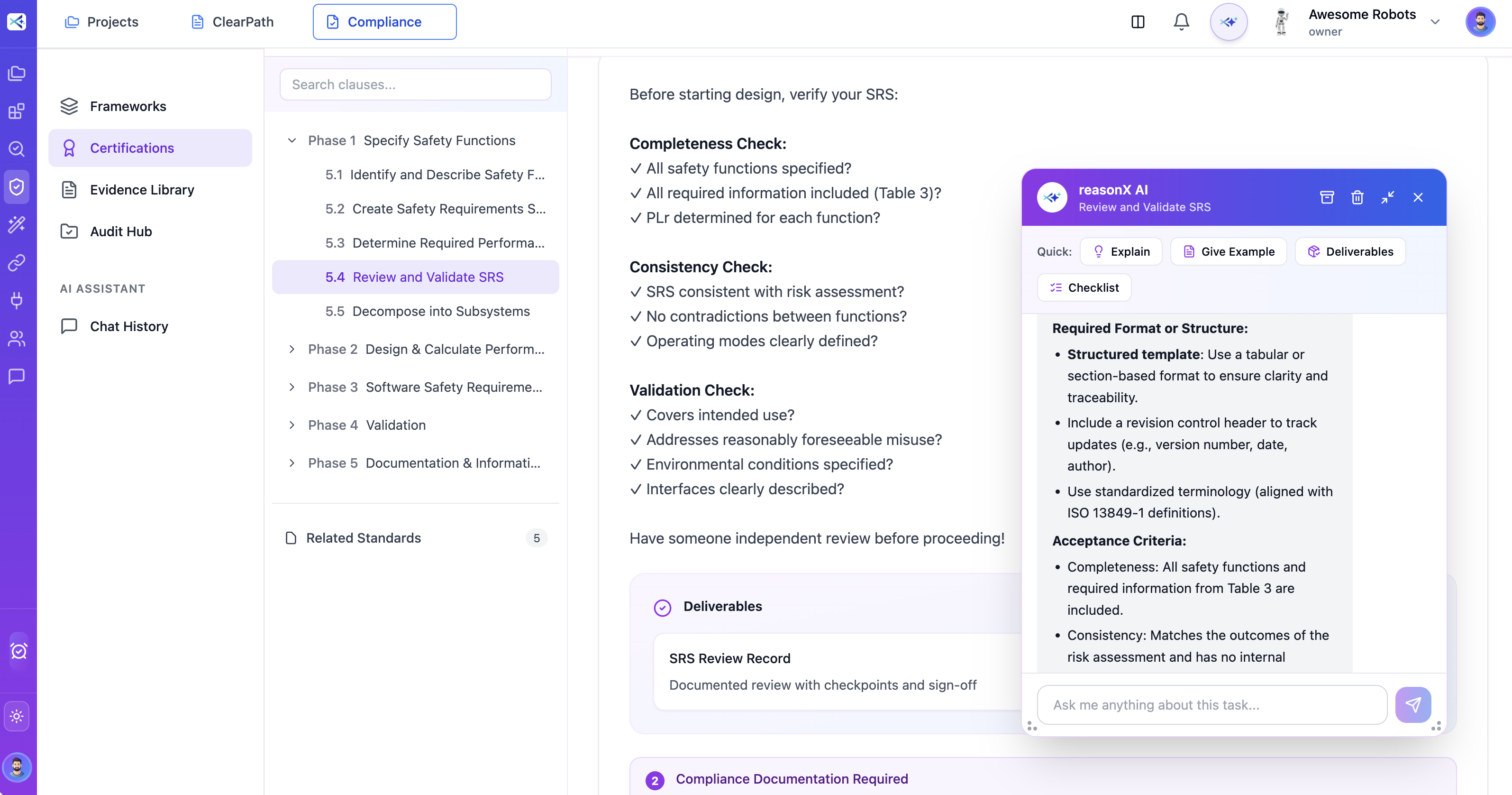 Compliance - AI-Powered Safety Review